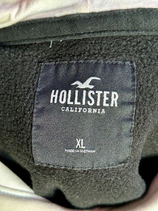 Sudadera Hollister XL Negra y Blanca