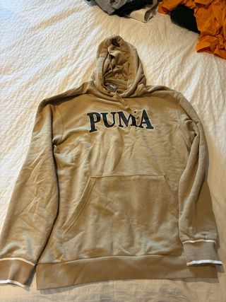 Conjunto Puma Sudadera y Pantalón Corto Beige