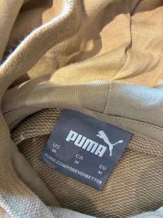 Conjunto Puma Sudadera y Pantalón Corto Beige