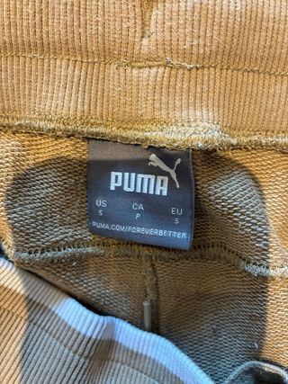 Conjunto Puma Sudadera y Pantalón Corto Beige