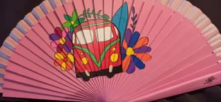 Abanicos pintados a mano
