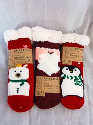 Calcetines térmicos para niño con suela antidesliz