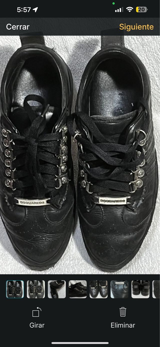 Sneakers Dsquared2 in pelle nere