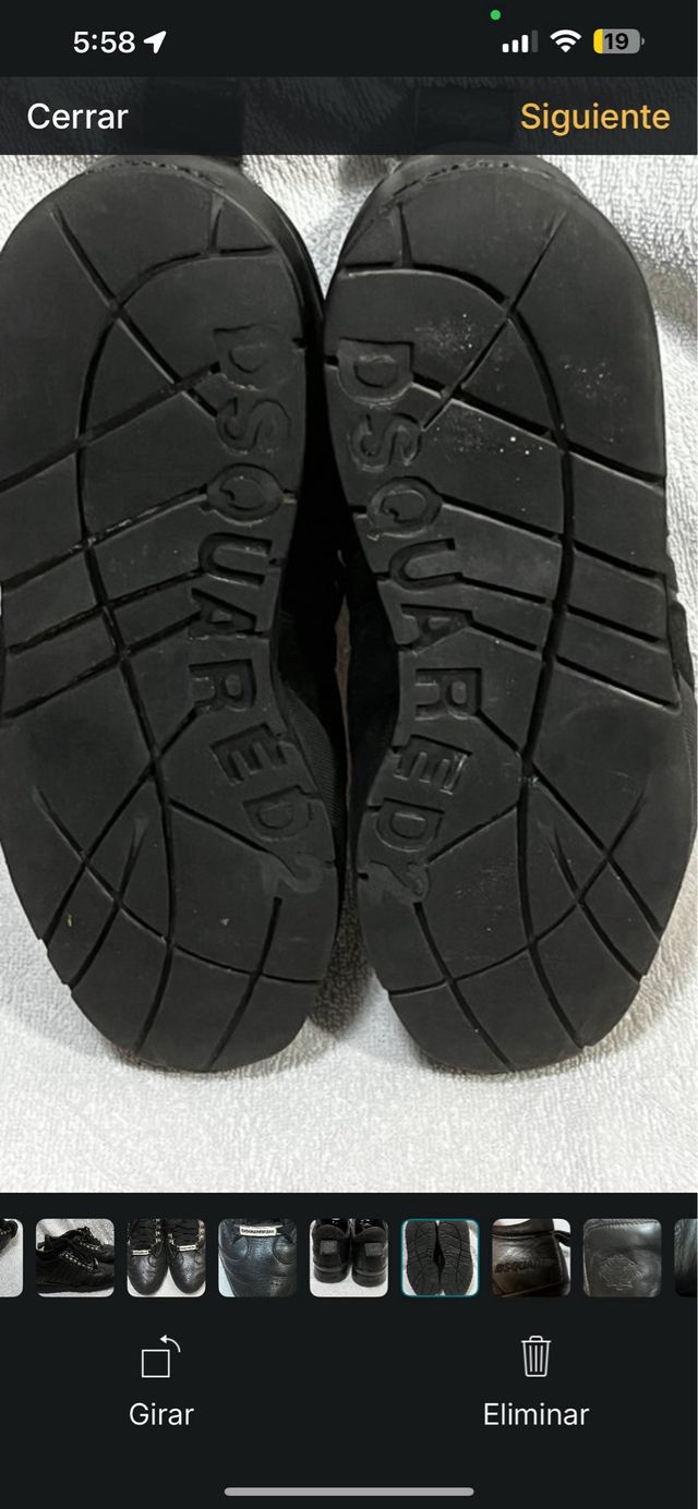 Sneakers Dsquared2 in pelle nere