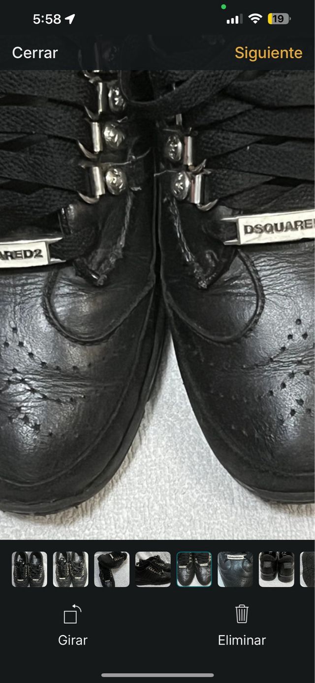 Sneakers Dsquared2 in pelle nere
