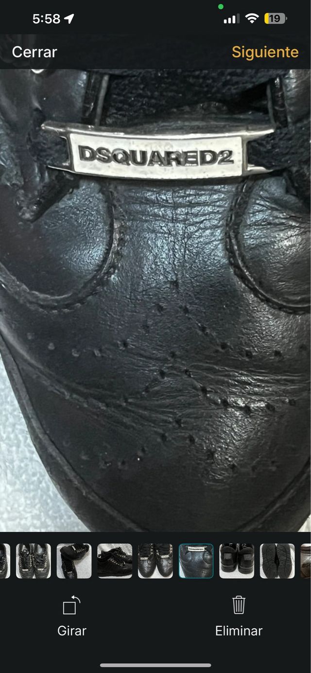 Sneakers Dsquared2 in pelle nere