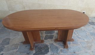 Mesa comedor extensible madera hasta 12 personas