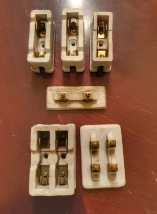 Portafusibles porcelana antiguos