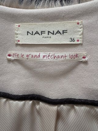 Chaquetón pelo sintético Naf Naf Talla S