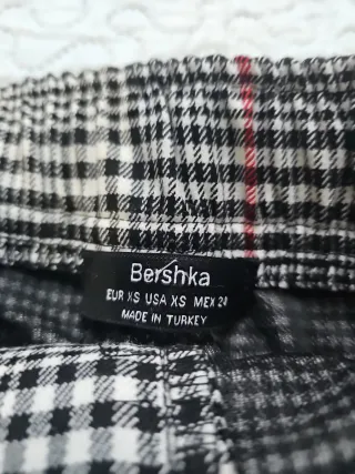 Falda cuadros tartan Bershka Talla XS