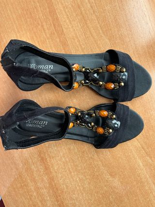 Sandalias Marypaz Negras Mujer