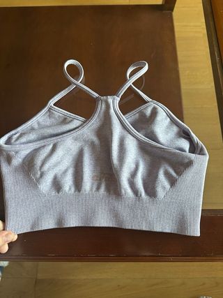 Top deportivo gris Crush