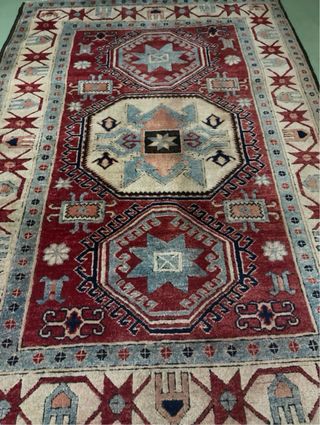 Grande Tappeto Persano Beige e Rosso