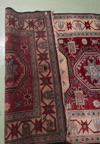 Grande Tappeto Persano Beige e Rosso