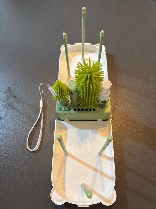 Juego Cepillos Biberón Portátil Oso