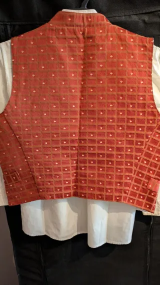 Chaleco traje valenciano rojo