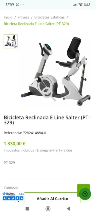 Bicicleta Estática Salter