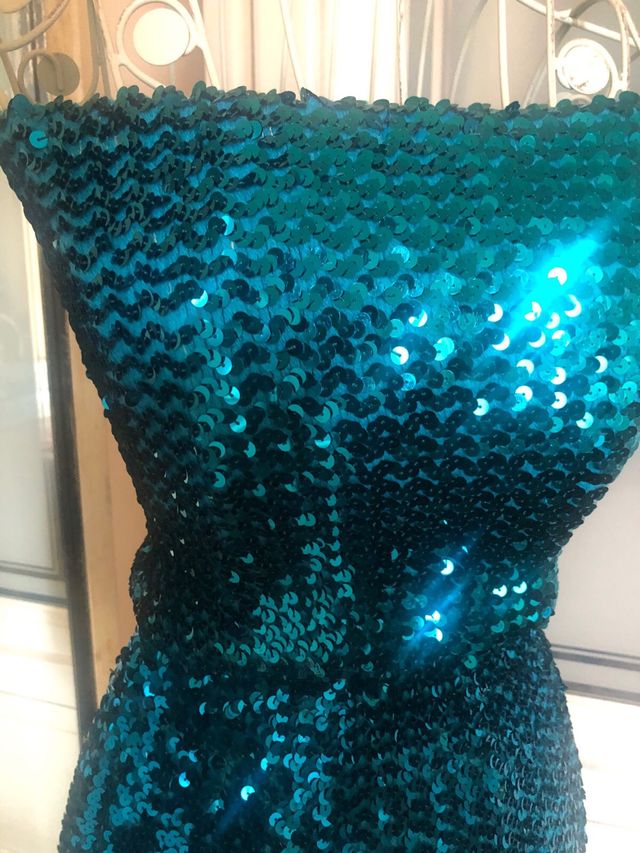 Top e gonna paillettes anni 80