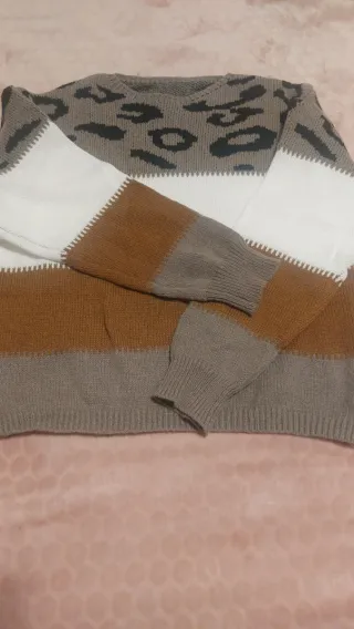 Maglione fantasia leopardata