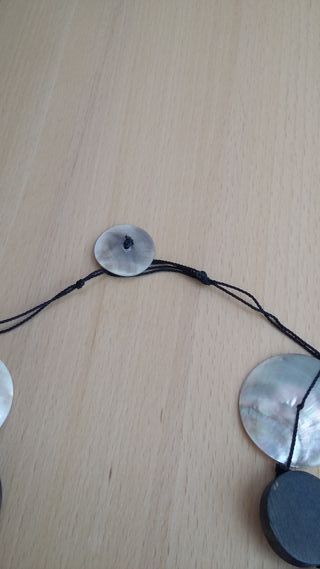 Collar y pendientes nácar