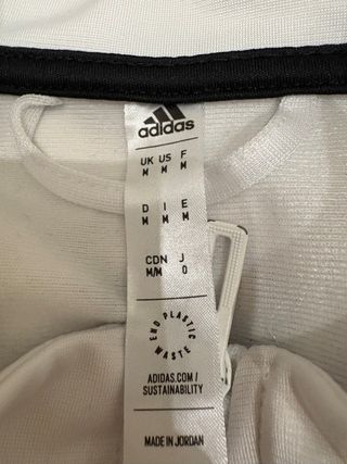 Sudadera Adidas cremallera blanca