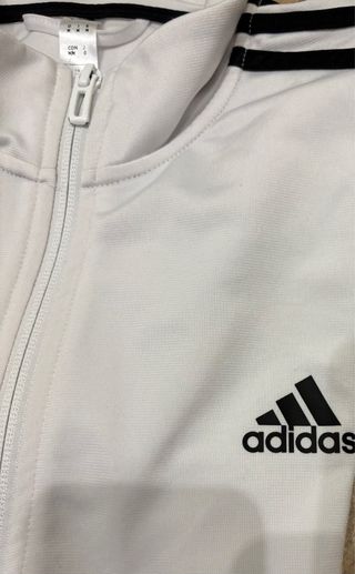 Sudadera Adidas cremallera blanca