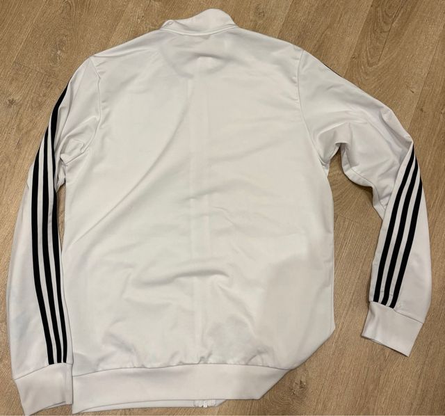 Sudadera Adidas cremallera blanca