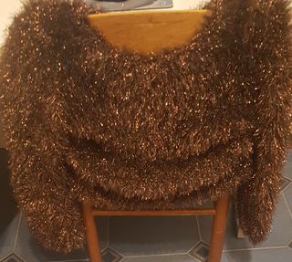 Maglia filato moderno marrone/oro