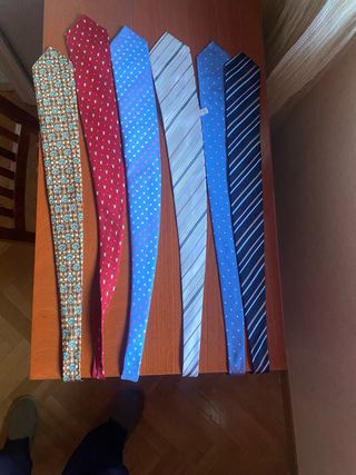 Lote de 6 corbatas de vestir