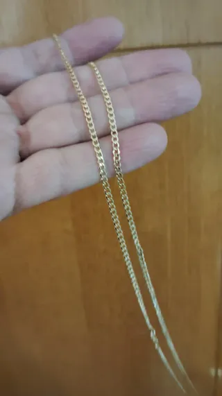 CADENA ESTILO BARBADOS, 18 KILATES.