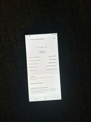 Samsung Galaxy J6 Nero