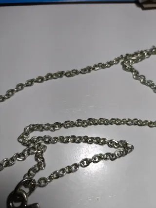 Colgante de ancla plateado