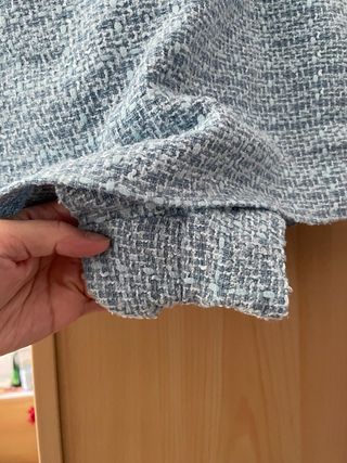 Falda pantalón Zara azul y gris