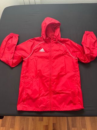 Chaqueta Adidas Roja con Capucha original