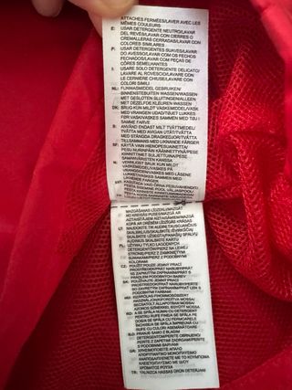 Chaqueta Adidas Roja con Capucha original