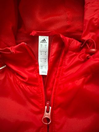 Chaqueta Adidas Roja con Capucha original