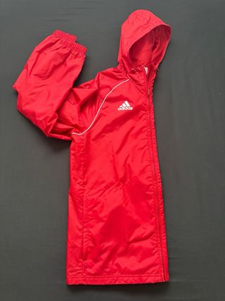 Chaqueta Adidas Roja con Capucha original