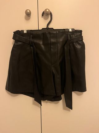 Shorts de cuero Brownie