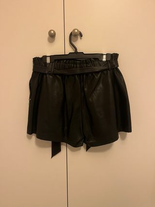 Shorts de cuero Brownie