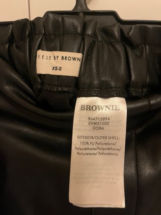Shorts de cuero Brownie