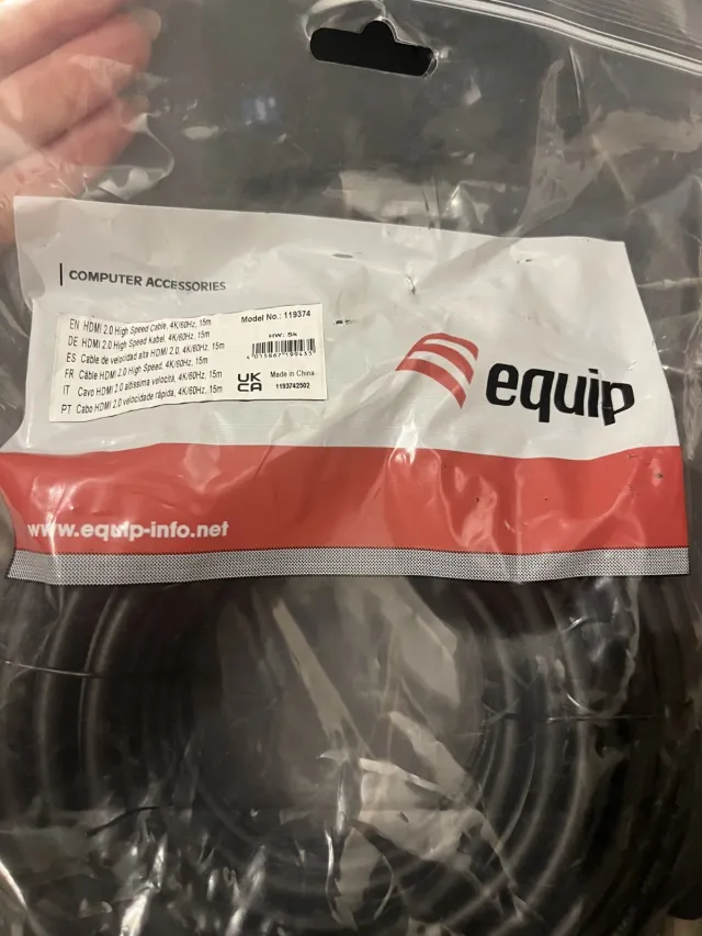 Cavo HDMI 15m 2.0 4K 60Hz equip