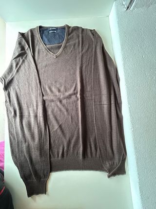 Jersey Massimo Dutti Hombre Marrón