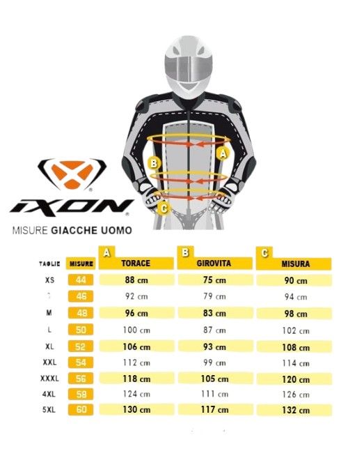 Giubbotto moto IXON Striker nero