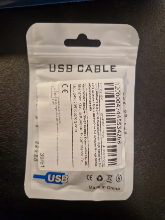 Xiaomi USB y tipo C 64TB