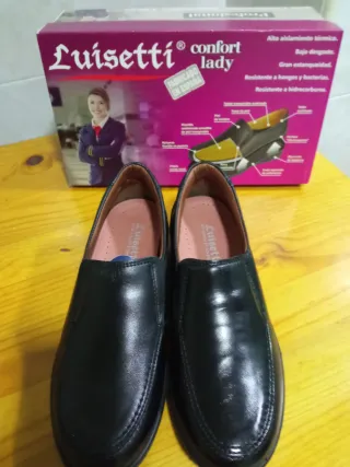 Zapatos Luisetti Mujer Piel Negros