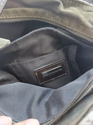 Bolso piel Mango verde