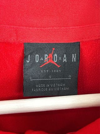 Sudadera Jordan Nike Deporte Media Cremallera Roja