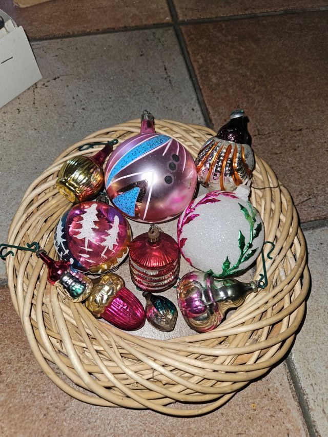 Palle Natale Vetro Soffiato Anni '60