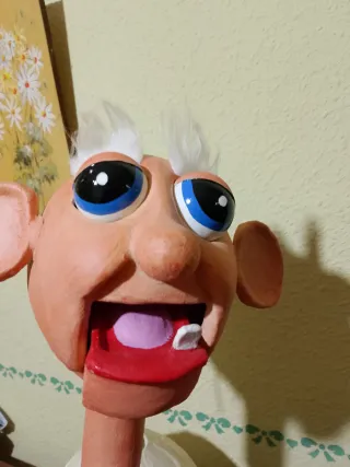 Cabeza de muñeco ventrílocuo