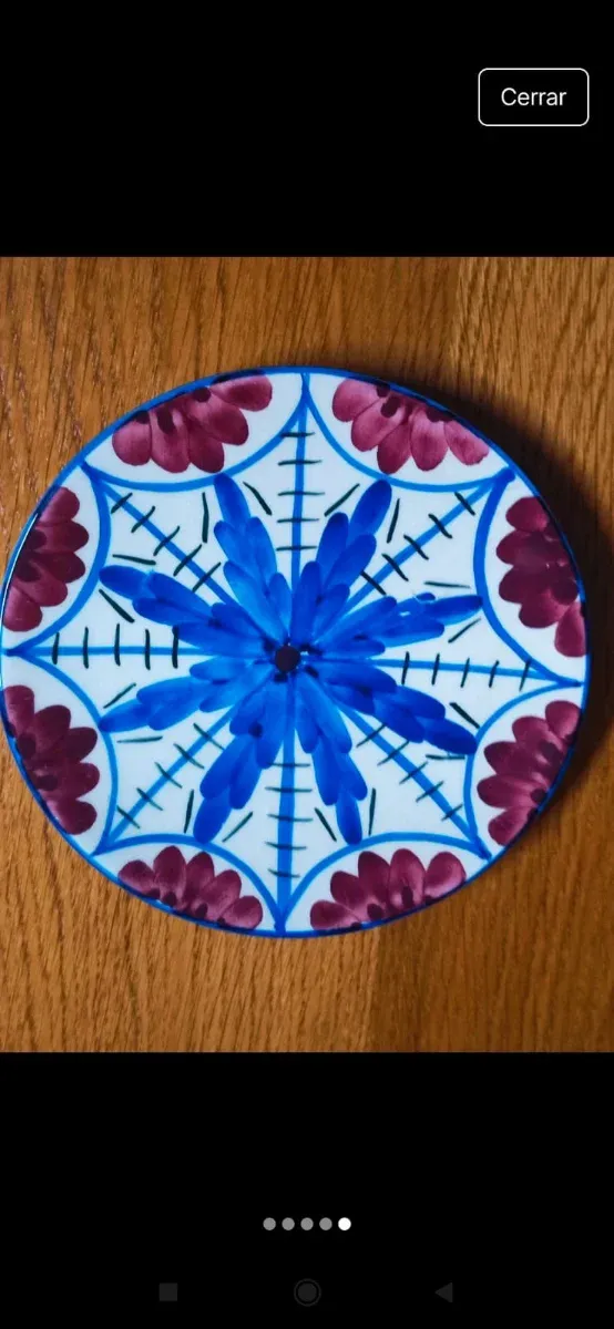 Lote 4 platos decorativos